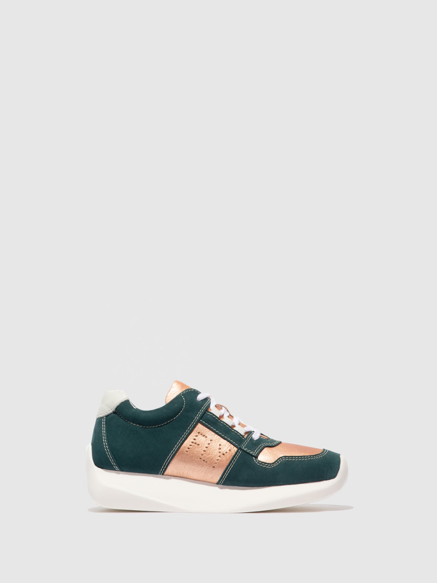 Fly London Lace-up Trainers LOTT761FLY CUPIDO/IDRA  TEAL/BLUSH GOLD